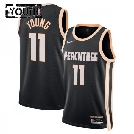 Dres Atlanta Hawks Trae Young Nike 2025-26 City Edition Crno Swingman - Dječji